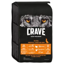 Crave Adult con pavo y pollo pienso para perros - 11,5 kg