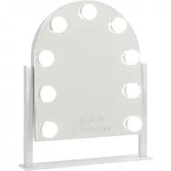 Flamingueo Espejo Maquillaje Con Luz 9 Led 3 Modos De Luz Control Táctil