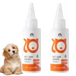 HausPets Líquido limpiador de oídos para mascotas (2 unidades) - 60 ml, 2 unidades