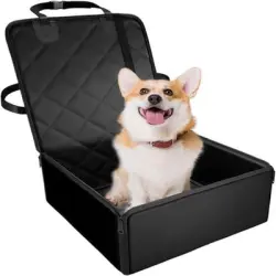 IntiMeg Alfombrilla para coche con forma de perro - Negro