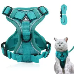IntiMeg Arnés ajustable a prueba de roturas para gatos con correa - SG