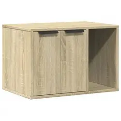 Mueble Arenero Para Gatos Madera Roble Sonoma 60x40x40 Cm Vidaxl