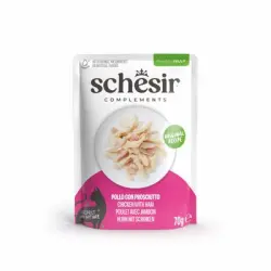 Schesir Complements Filete en gelatina 6 x 70 g en bolsitas - Pollo con jamón