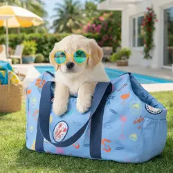 Summer Vibes Mochila Dolce Vita Azul para cachorros - 54 x 25 x 30 cm