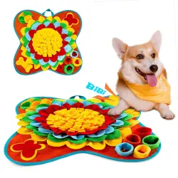 TheKingPet Alfombra Olfativa de Entrenamiento y Juegos para Perros y Gatos - 50,8 x 50,8 x 4 cm