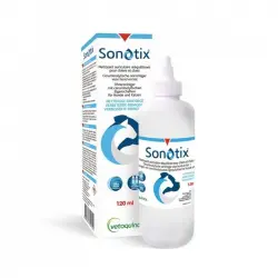 Vetoquinol Sonotix Solucion Limpiador Auricular 120 ml, Unidades 1 Unidad.