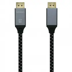 Aisens Cable Displayport V1.4 Macho/Macho 1.5m Gris