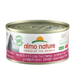 Almo Nature HFC Natural Made in Italy 6 x 70g - Jamón y pavo