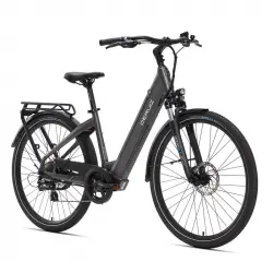 Deruiz Quartz Cityrad 2025 Bicicleta Eléctrica 28" 644wh Autonomía Máxima De 160km Gris