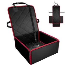 IntiMeg Alfombrilla para coche con forma de perro - Rojo
