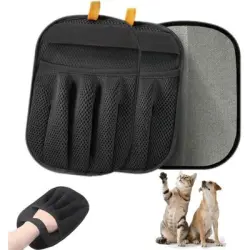 Pawffee 3 guantes negros 24x16cm para mascotas, sofás y alfombras - 1 pieza