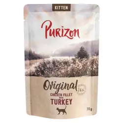 Purizon Kitten 70 g - sin cereales - Filete de pollo con pavo (24 x 70 g)