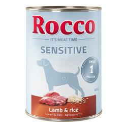 Rocco Sensitive 6 x 400 g - Cordero y arroz