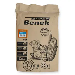 Super Benek Corn Sea Breeze arena vegetal aglomerante - 25 L (aprox. 15,7 kg)