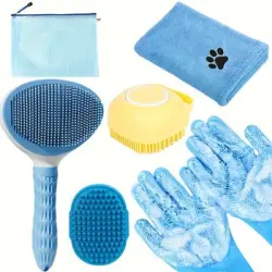 UAMLY Kit de aseo para mascotas - 6 piezas azules