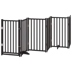 vidaXL Puerta para Perros Plegable Paneles Puerta Mascotas Madera de Álamo - 50 x 90 x 2 cm