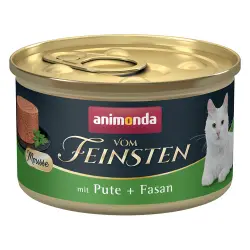 Animonda Vom Feinsten Adulto comida húmeda para gatos 12 x 85 g - Pavo + Faisán