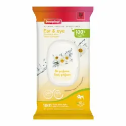 Beaphar Toallitas Húmedas Oidos y Ojos para Perros y Gatos, 30