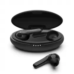 Belkin SoundForm Move Plus Auriculares Inalámbricos Negros con Estuche de Carga Inalámbrica