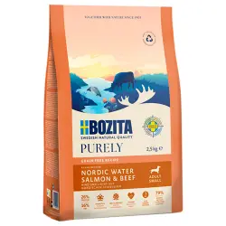 Bozita Grain Free con salmón y vacuno para perros pequeños - 2,5 kg