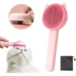 HausPets Cepillo autolimpiante para mascotas con bolsa de almacenamiento - Artículo 1