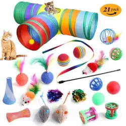 IntiMeg Juego de juguetes para gatos - Una pieza