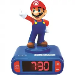 Lexibook Super Mario Reloj Despertador Digital 3D y Efectos Sonoros