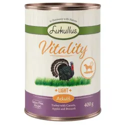 Lukullus Vitality Light pavo (sin cereales) - 6 x 400 g