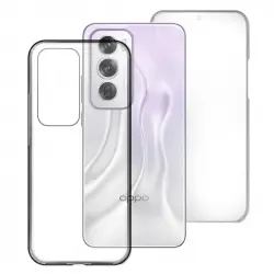 Max Power Digital Funda Doble Cara 360 Grados Silicona Transparente Para Oppo Reno 12 Pro