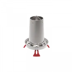 Tolvas Metálicas Para Gallinas "eco" 14 Litros Con Patas