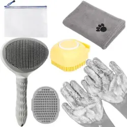 UAMLY Kit de aseo para mascotas - 6 piezas grises