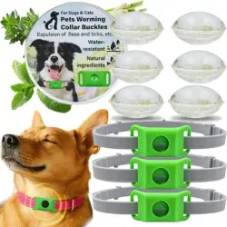 ZooVenture Collar antiparasitario con 6 cápsulas y aceites - Cápsulas: 6