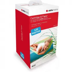 AgfaPhoto AMOC40 Cartucho de Papel Fotográfico 40 Hojas Compatible con Realipix/Kodak