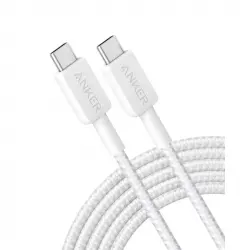 Anker Cable USB-C a USB-C Nylon 3m 60W Blanco