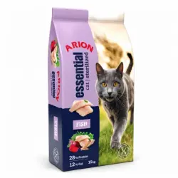 Arion Essential Sterilized Pienso para Gatos Esterilizados con Pescado, 3 Kg
