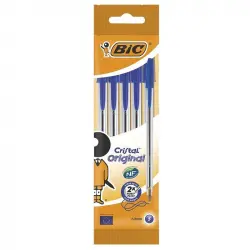 Bic Cristal Original Blíster 5 Bolígrafos Azules