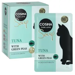 Cosma Soup 12 x 40 g - Atún con guisantes
