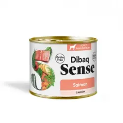 Dibaq Sense Comida Húmeda Sin Cereales para Perros con Salmón, 1 x 190 gr