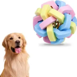 FurryFusion Pelota de juguete colorida con forma de campana para perros - Artículo 1