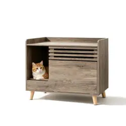 GIANTEX Mueble de Arenero para Gatos 80 x 46 x 64,5 cm - 1 Mueble de Arenero