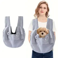 IntiMeg Mochila para mascotas con bolsillo frontal ajustable - Artículo 1