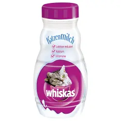 Leche para gatos Whiskas Milk 200 ml - 6 botellas de 200 ml