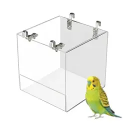 MCBOSON Baño para pájaros colgante cúbico - 1 artículo