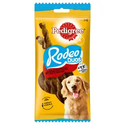 Pedigree Rodeo Dúos snacks para perros - Vacuno y queso (7 unidades)