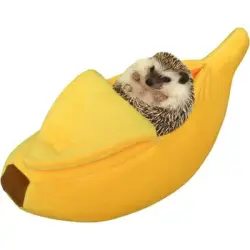 UAMLY Cama tipo escondite Banana Cave para animales pequeños - 1 pieza