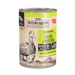 Wiejska Zagroda 12 x 400 g comida húmeda para perros - Pato con pera