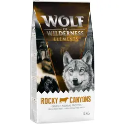 Wolf of Wilderness Elements Rocky Canyons con vacuno - 12 kg