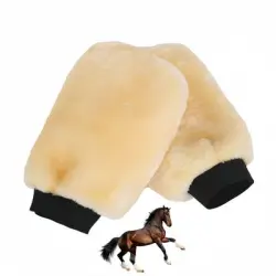 ZooVenture Guante para el cuidado de caballos - 2 piezas