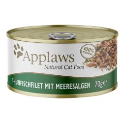 Applaws latas en caldo para gatos 6 x 70 g - Filete de atún y algas