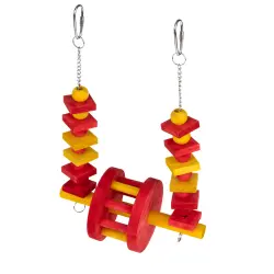 Columpio para pájaros con forma de noria TIAKI - Talla S: 20 x 15 x 6,3 cm (L x An x Al)